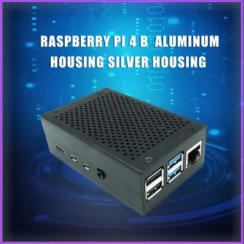 Raspberry Pi 4 Aluminium Silver Black Metal case | køleventilator køleplade til Raspberry Pi 4 Model B